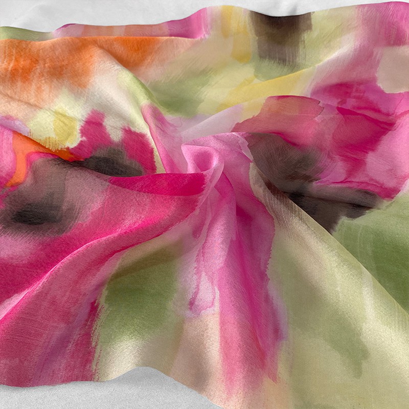 Premium Chiffon Silk Fabric with Gradient Effect / Kain Chiffon Meter |  Shopee Malaysia
