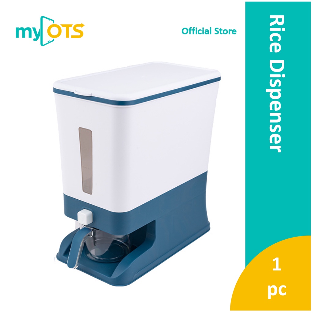 12kG Automatic Smart Rice Dispenser with Rinsing Cup Kitchen Storage (Bekas Beras)