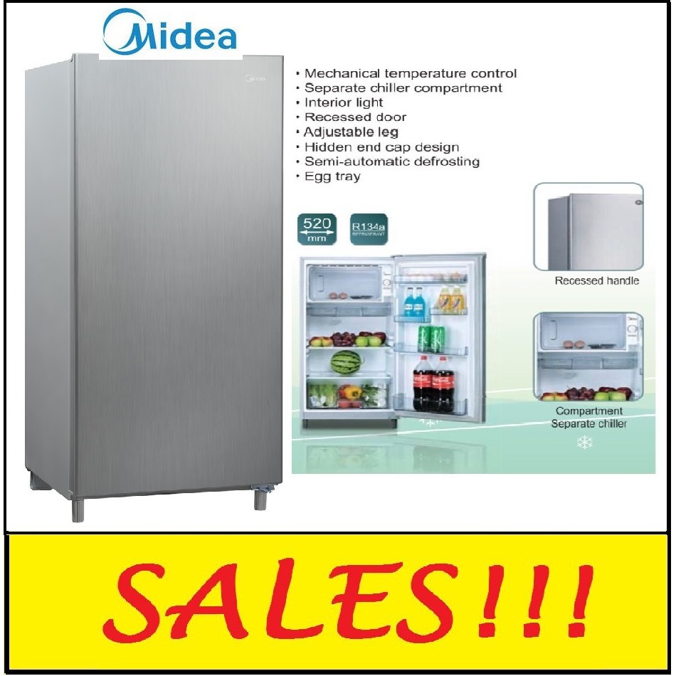 Midea Single Door Refrigerator Fridge Ms 196 Ms196 Shopee Malaysia