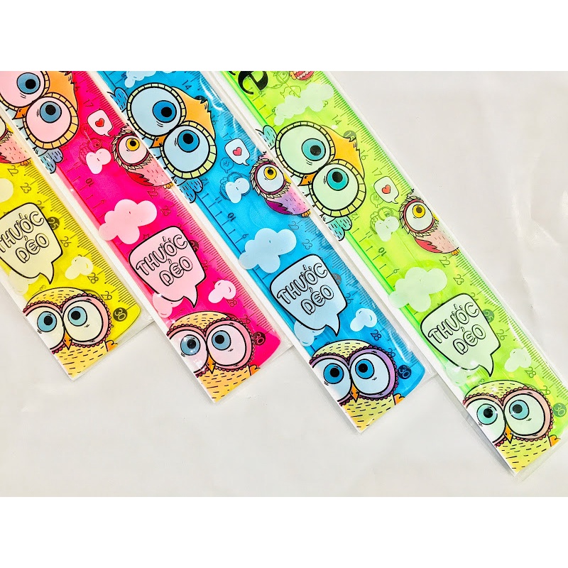 Classmate flexible ruler with many colors | 2 types of 20, 30 cm ...