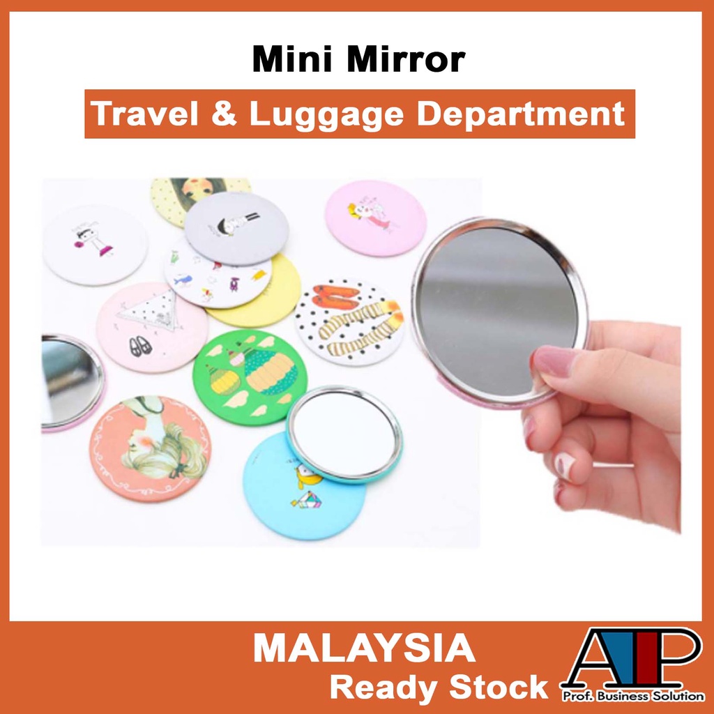 Round Pocket Makeup Korean Mirror Mini Cermin Cartoon Small Mirror hand  gifts Door gifts | Shopee Malaysia