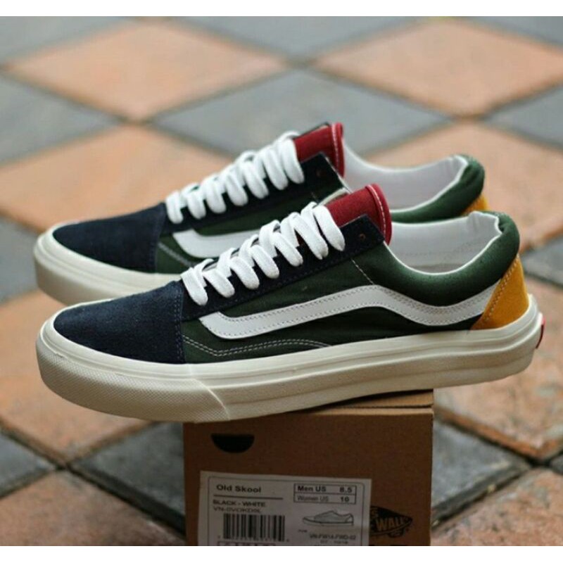 maroon rainbow vans