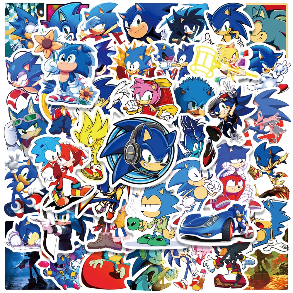 Sonic Graffiti Stickers Cartoon Animation Sonic Stickers Waterproof ...