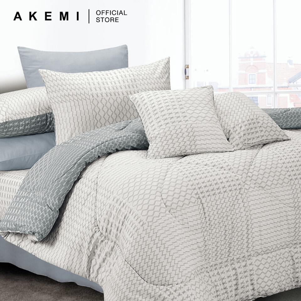 AKEMI Cotton Essentials Fitted Bedsheet Set 650TC (At Home Bliss
