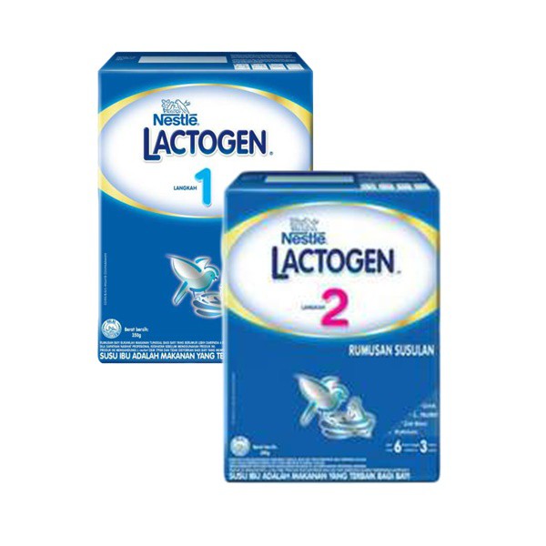 Nestle Lactogen Langkah 1 Langkah 2 350g Shopee Malaysia