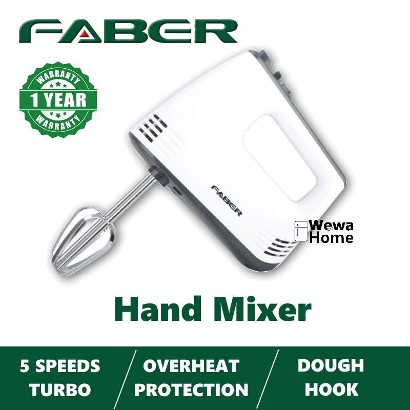 FABER Hand Mixer FHM200 5 speeds control with turbo Overheat