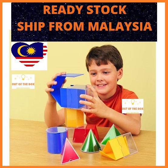 Alat Bantu Mengajar Matematik The Original Folding Geometric Shapes Shopee Malaysia