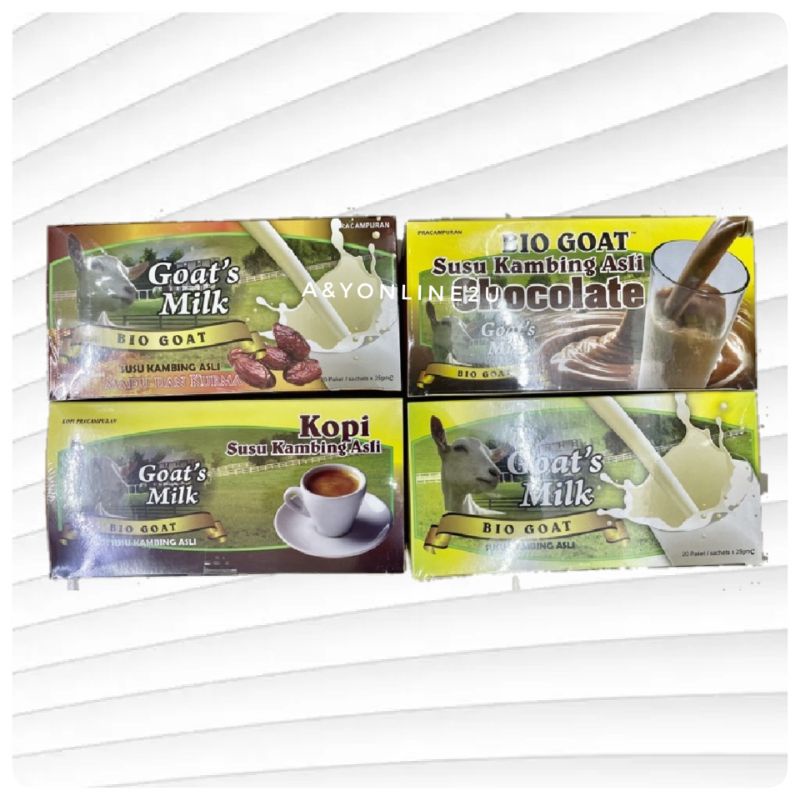 Bio Goat Susu Kambing Asli / Kopi / Madu Kurma / Chocolate