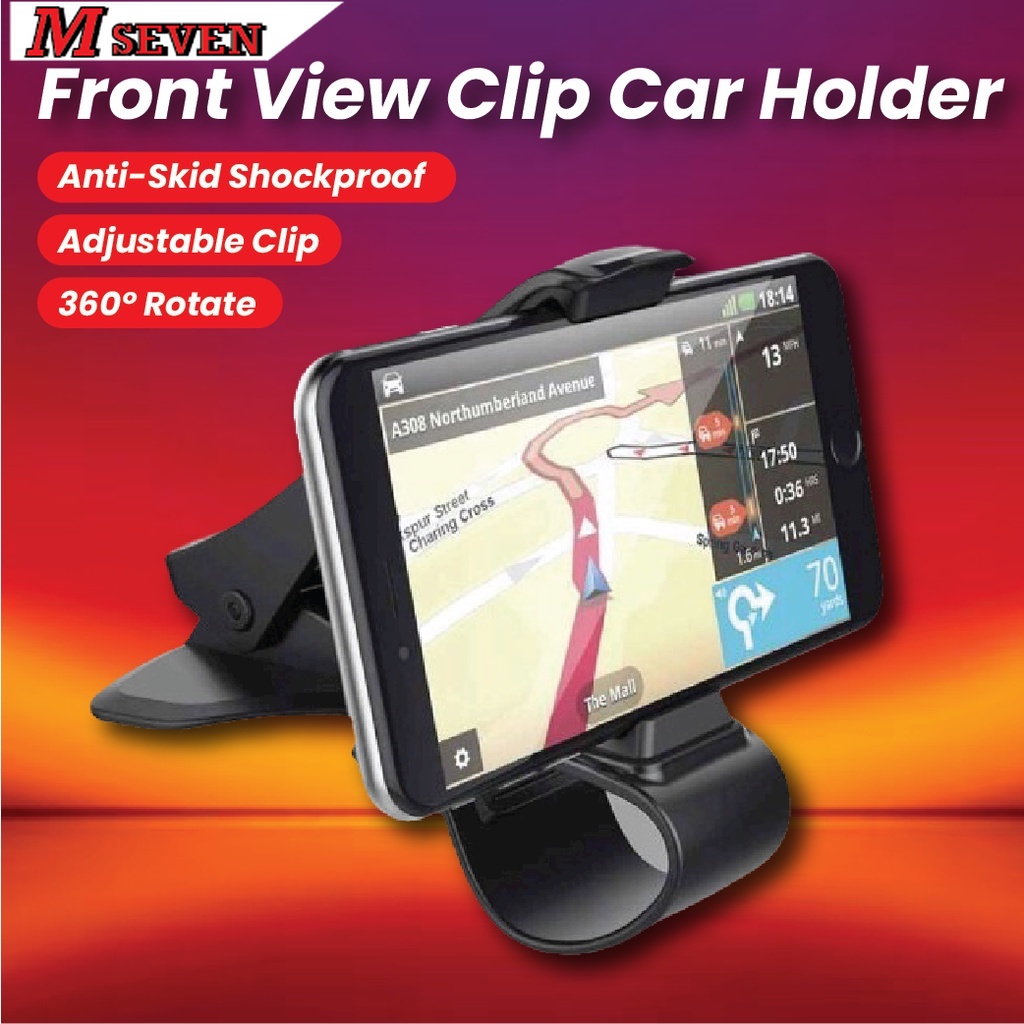 Universal Front View Clip Car Holder Design Phone Mount Holder ( NEW