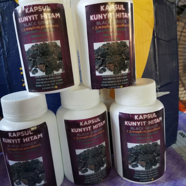 Kapsul Halia Hitam Black Ginger Kunyit Hitam Kaempferia Parviflora Anti Kenser Merawat Batin Bg Lelaki 100 Asli Shopee Malaysia