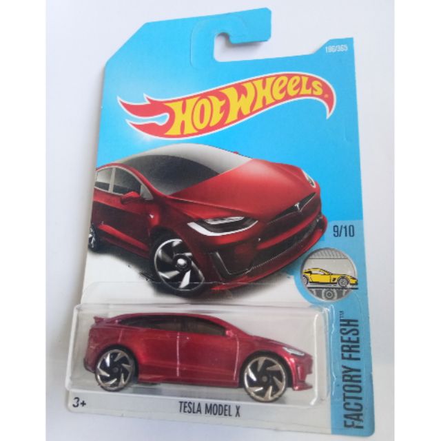 Hot Wheels Tesla Model X Maroon