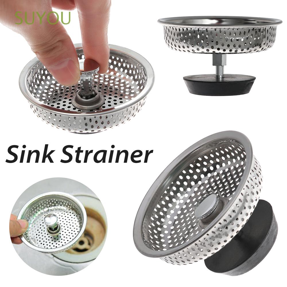 Kitchen Steel Stainless Mesh Sink Strainer Disposer Plug Drain Stopper Filter