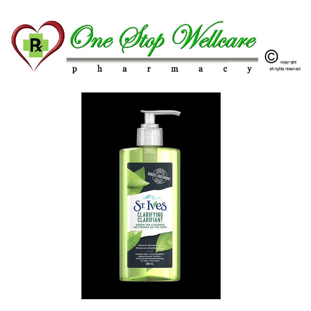 ST. IVES CLARIFYING CLARIFIANT GREEN TEA CLEANSER 200ML (Exp 11/2021