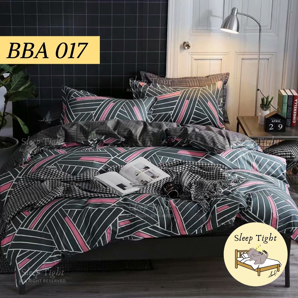 KING Premium Cotton 880TC 4in1 Queen/ 2in1 Single Cadar Getah Keliling  Katil Sarung Tilam Bujang Sleep tightFitted B#4