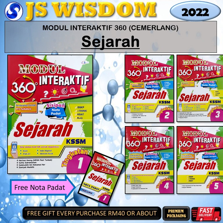 Buy 2022  MODUL INTERAKTIF 360 SEJARAH TINGKATAN 1.2.3.4.5 KSSM