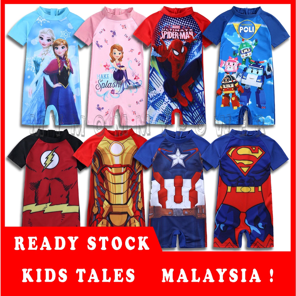 1LIVE VOUCHER1-8y Baju Renang KIDS TALES Kanak kanak Swimming Swimsuit Swimwear kids Boy and Girl