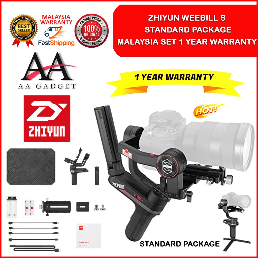 READY STOCK!! ZHIYUN WEEBILL S GIMBAL STABAILIZERS PACKAGES SHIP FROM