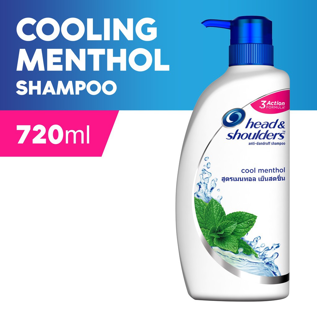 Head & Shoulders Cool Menthol Anti Dandruff Shampoo 720ml Shopee Malaysia