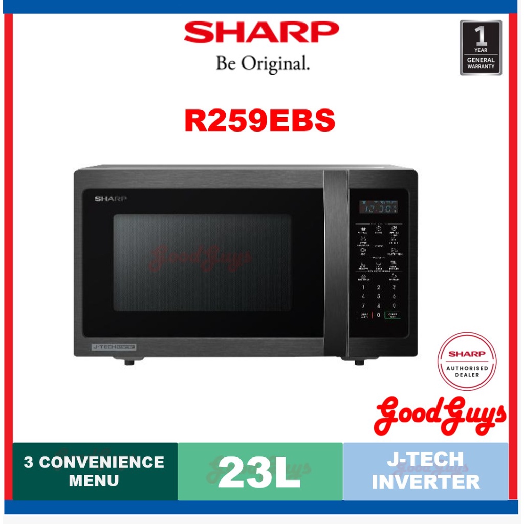 Sharp R259EBS 23L Basic Microwave Oven 900W / Touch Control / JTech