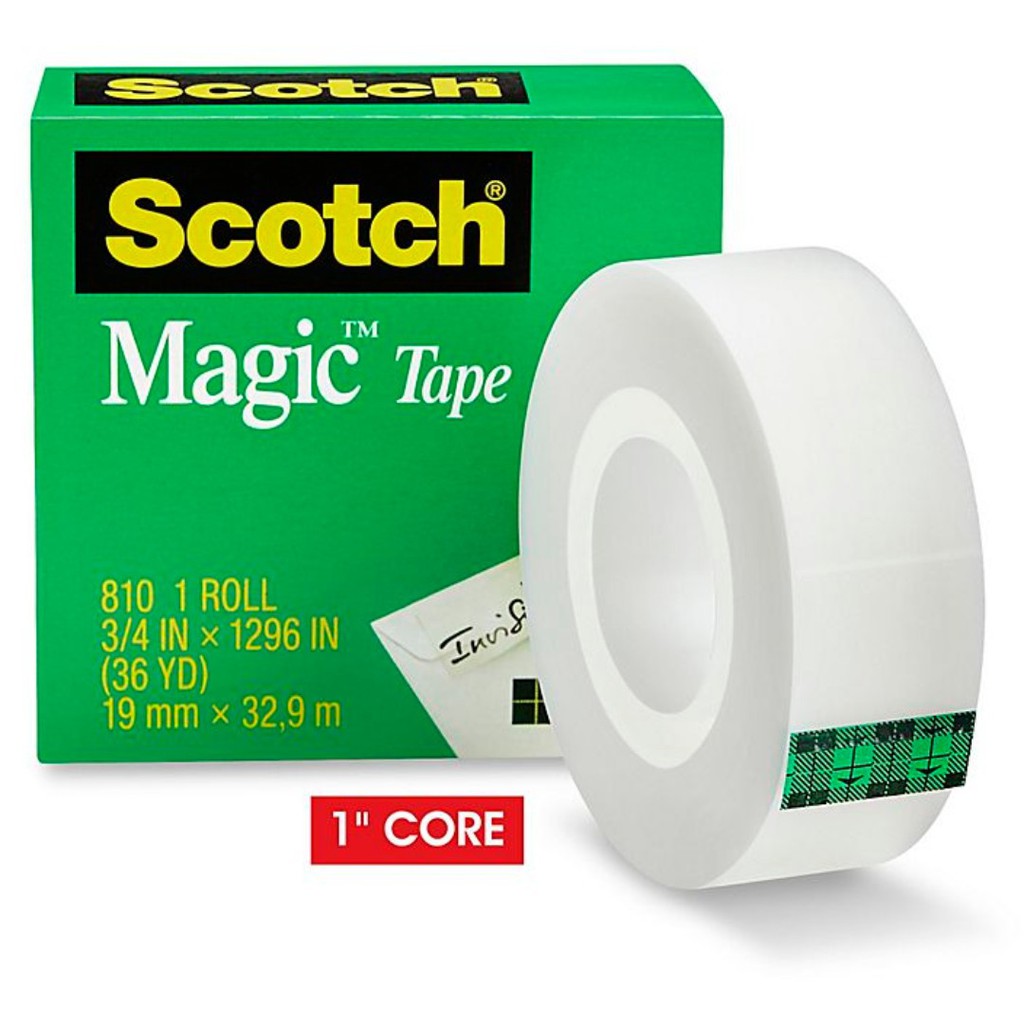 3M Scotch Invisible Matte Magic Tape 810 (19mm X 32.9 Meter) 1 Roll ...