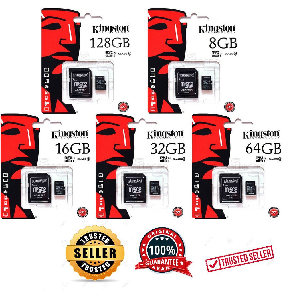 Original Genuine Kingston Micro SD Card 256GB /128GB / 64GB / 32GB