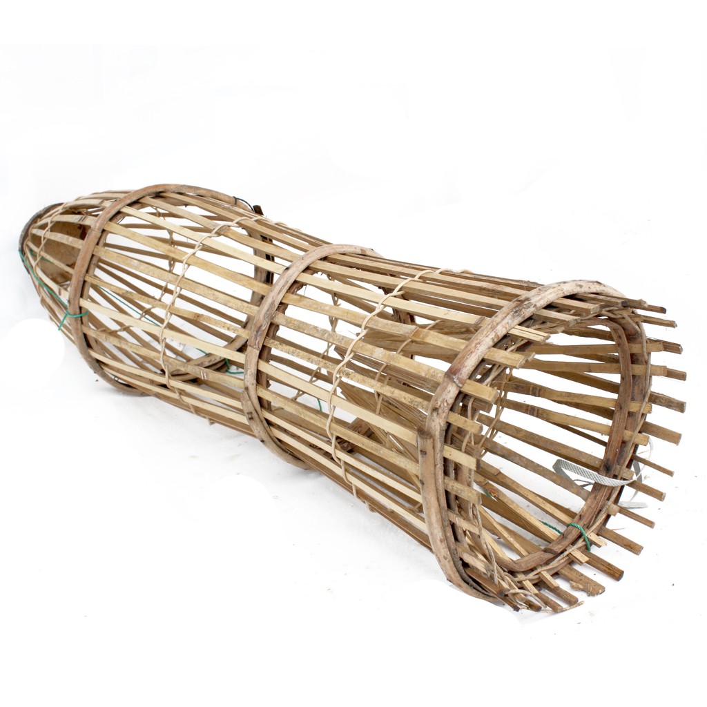 10 10 Homemade 100 Rattan Bubu Rb45 Traditional Fish Trap Fish Shape Bubu Tangkap Ikan Rotan Buatan Tangan 鱼笼 Shopee Malaysia