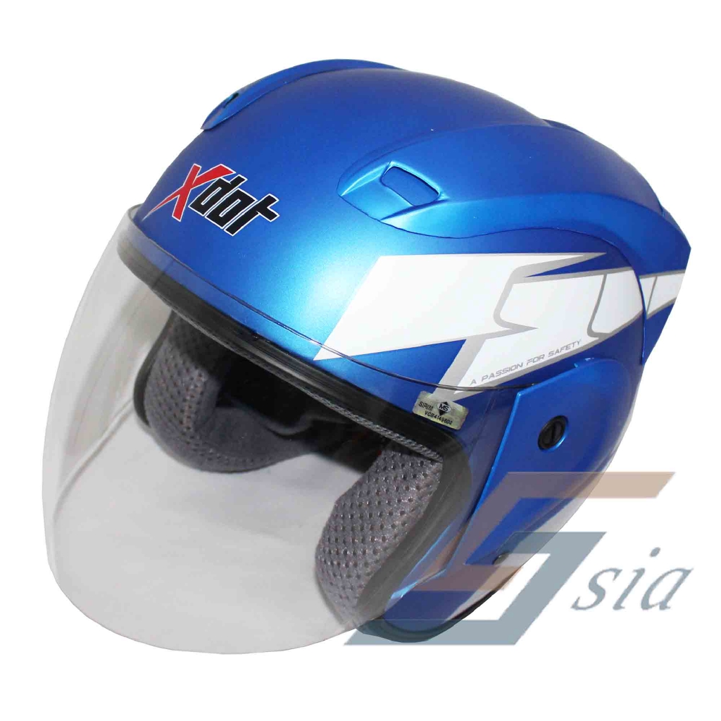 X-Dot G518B Helmet (Flat KMC Pearl Blue/RT2)