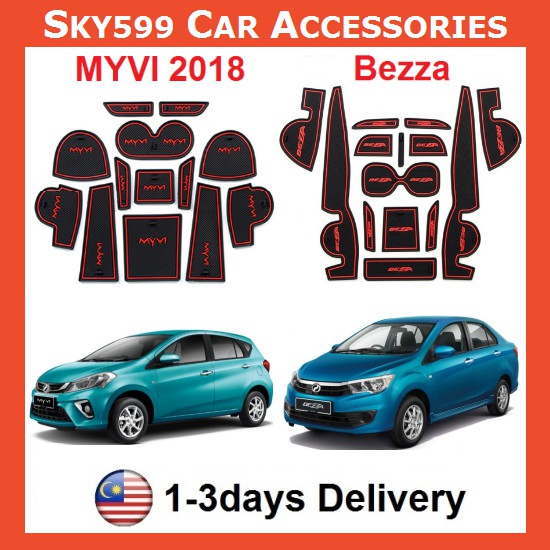 Perodua Myvi 2018 & Bezza Interior Slot Mat Storage Tank 