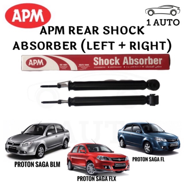 Apm Rear Belakang Gas Shock Absorber For Proton Saga Blm Fl Flx 1 Pair 2 Pcs Shopee Malaysia