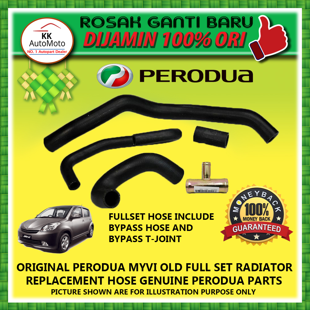 Perodua Old Myvi 2005 2010 Genuine Proganti Full Set Radiator Hose