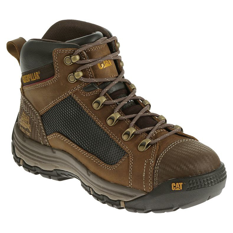 caterpillar men's convex mid steel toe work boot