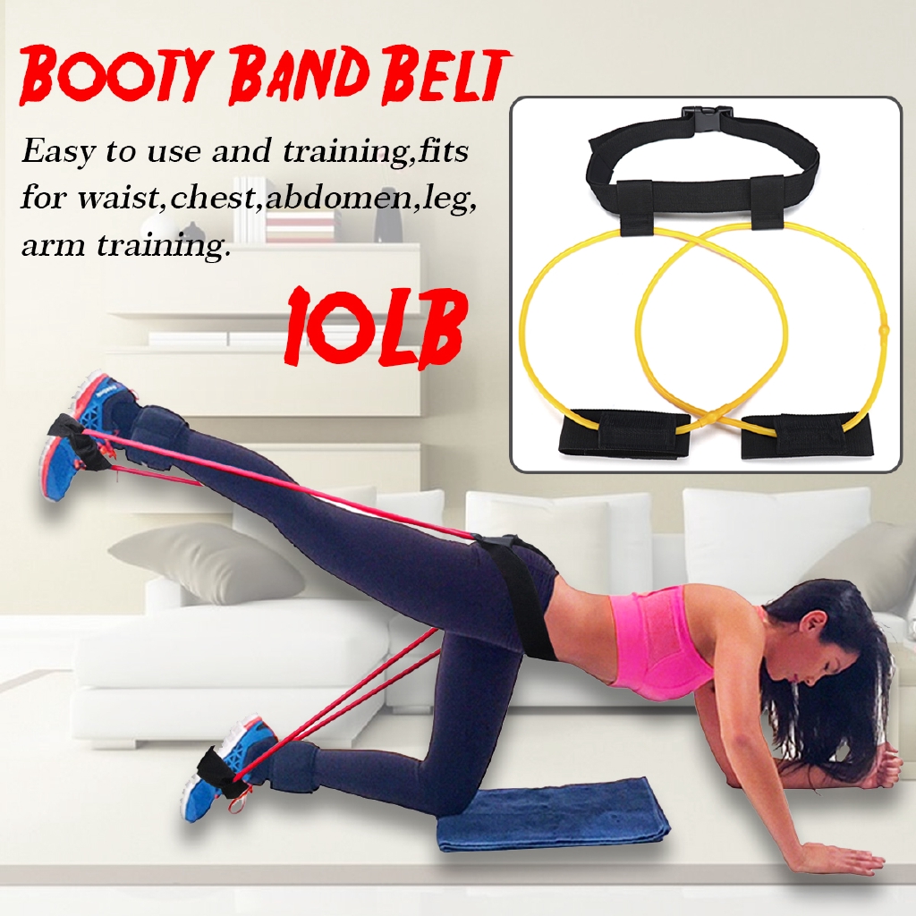 Booty Belt Band Power Butt Exercise For Abswomen Glute And Lower Body Muscles Fitness Equipment 7861