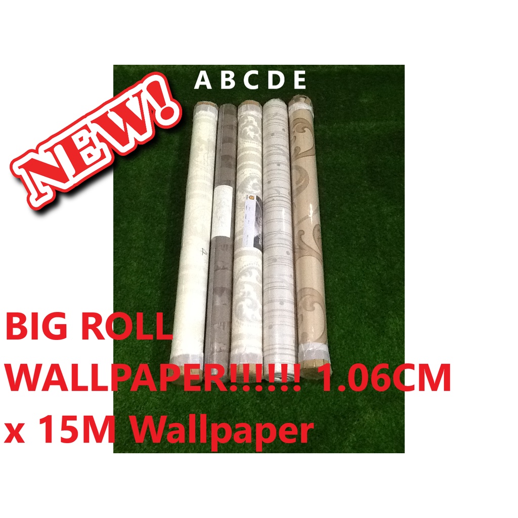 BIG ROLL WALLPAPER!!!!!! 106CM x 15M Wallpaper | Shopee Malaysia