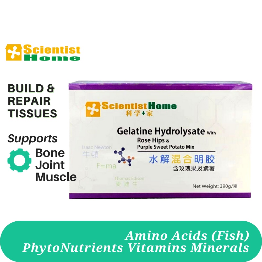 SCIENTIST HOME Gelatine Hydrolysate + Rosehips Purple Potato 3 btls