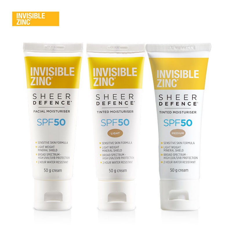 invisible zinc sunscreen