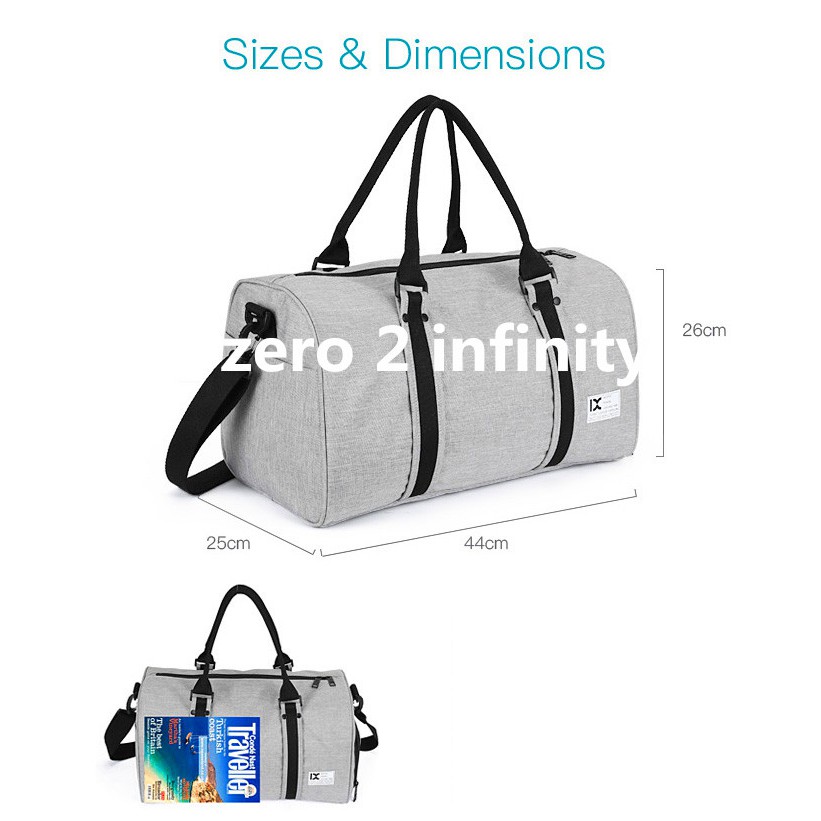 【Z2I】IX Sport hand carry travel bag large capacity portable Unisex ...