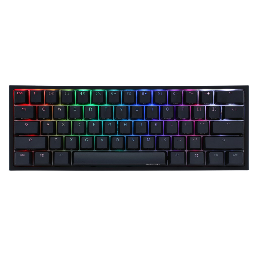 DUCKY ONE 2 MINI 60 CHERRY MX SWITCH MECHANICAL KEYBOARD (BLACK/WHITE