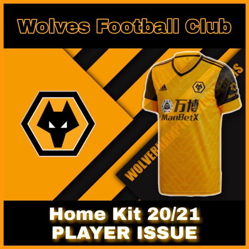 Wolves Home Kit 20 21 Player Issue Epl Club Jersey Shopee Malaysia