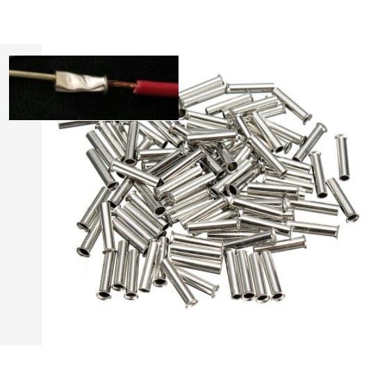 30 PCS Thermal Fuse Thermo Fuse Connector Noninsulated Electrical Cable Crimp Connector