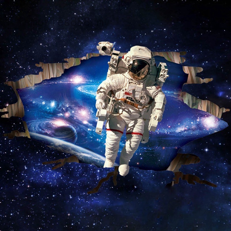 Memories888 3d Outer Space Planet Wall Sticker Room Decor Galaxy