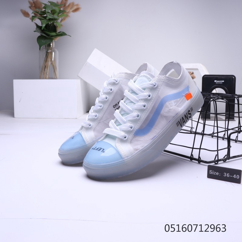 vans off white transparent