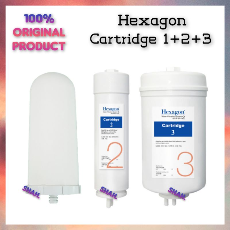 2 Cosway eCosway Hexagon Water Filtration System 2 REPLACEMENT Cartridge 3 