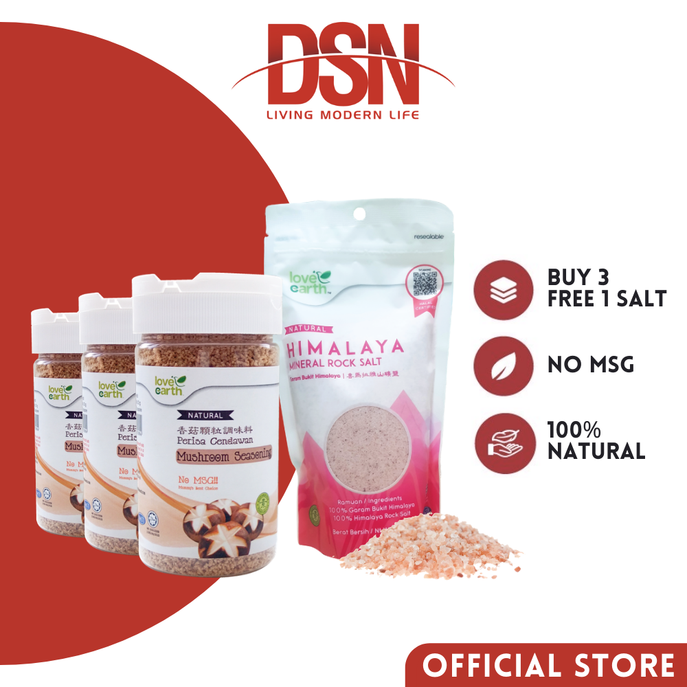 Love Earth Natural Mushroom Seasoning 150g (Buy 3 Free 1 Himalaya Salt