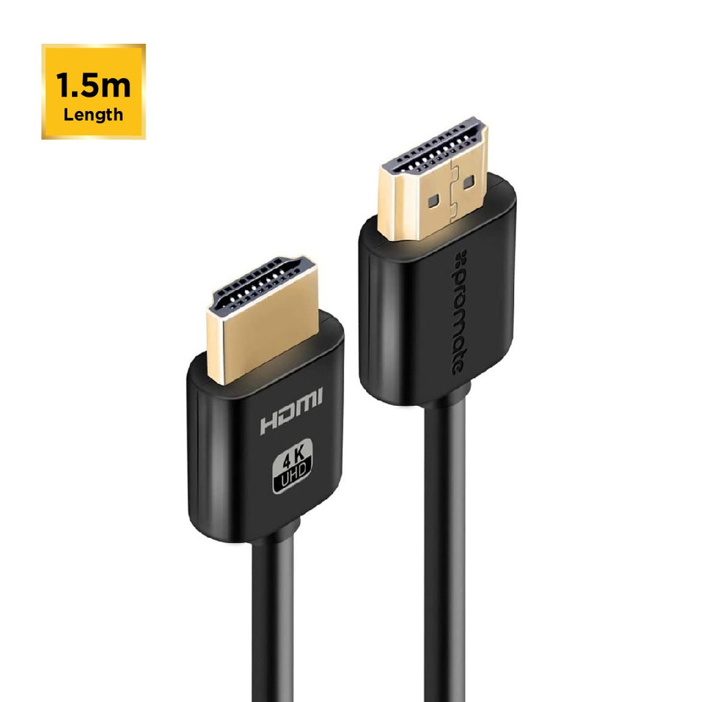 Promate ProLink4K2 HDMI to HDMI Cable 4K/60Hz (V2.0), 48bit/px, Gold Plated 1.5m,3.0m,5.0m