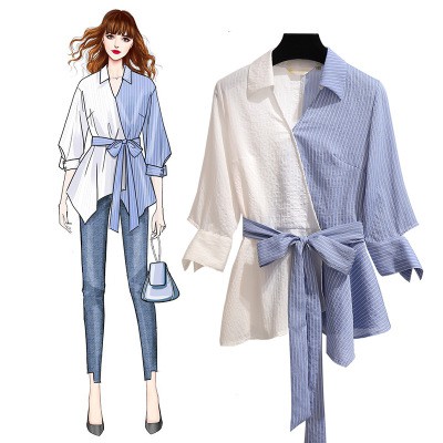  korean  style women ladies chiffon  shirt blouse baju  baju  