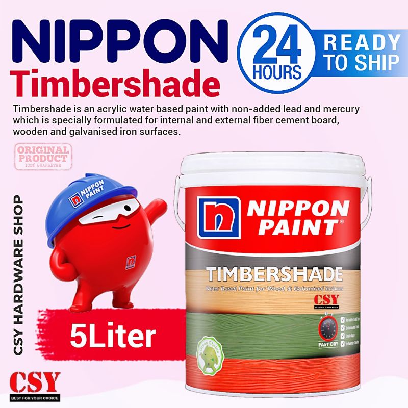 Nippon Paint Timbershade 5Liter Shopee Malaysia