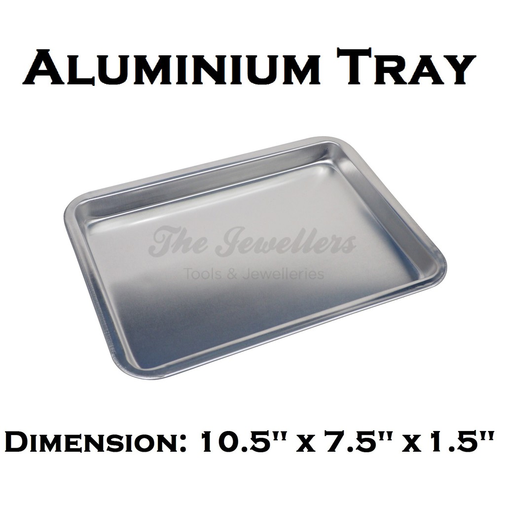 💥READY STOCK💥10.5" Aluminium Tray Bakeware Oven Sheet, Baking Pan Tray For Cookies, Pizza or Cakes