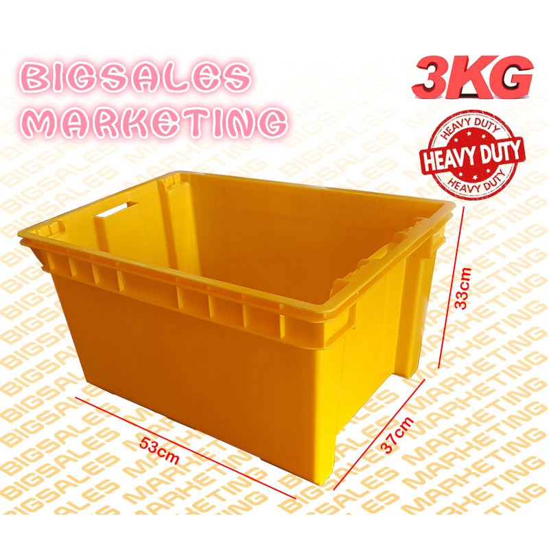 BIGSALES 3KG Heavy Duty Industrial Stackable Container Box | Shopee ...