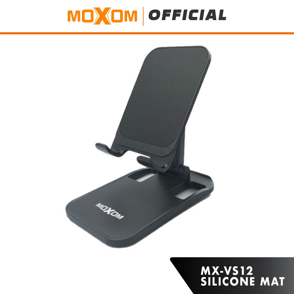 Moxom Mx Vs12 Clamshell Adjustable Mount Phone Holder Shopee Malaysia