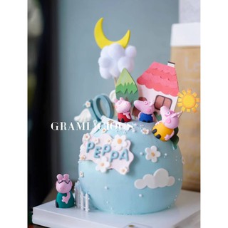 Ready Stock 4pcs Peppa Pig Family Cake Topper Shopee Malaysia